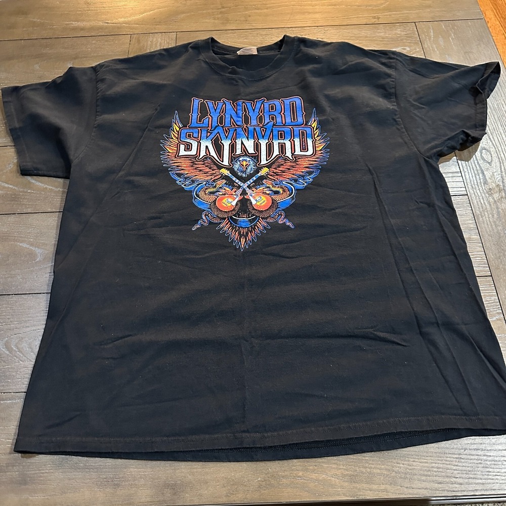 Lynyrd Skynyrd Tee Men's Size 2XL Black Short Sleeve